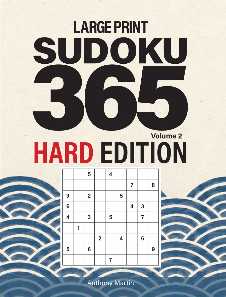 Large Print Sudoku 365, Hard Edition · Volume 2 cover