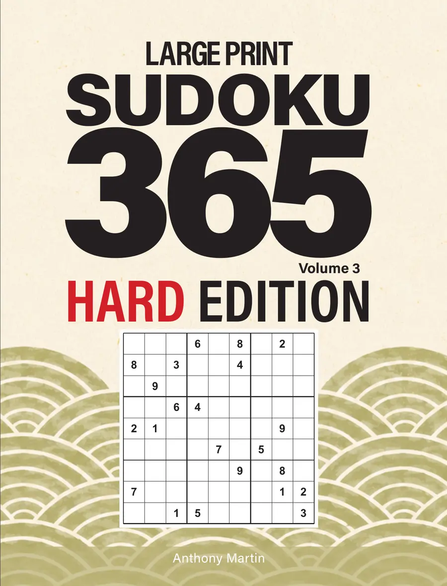Large Print Sudoku 365, Hard Edition · Volume 3 cover