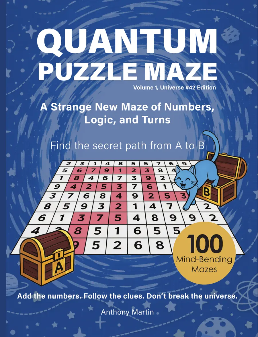 Quantum Puzzle Maze, Numbers, Logic & Turns · Volume 1 cover