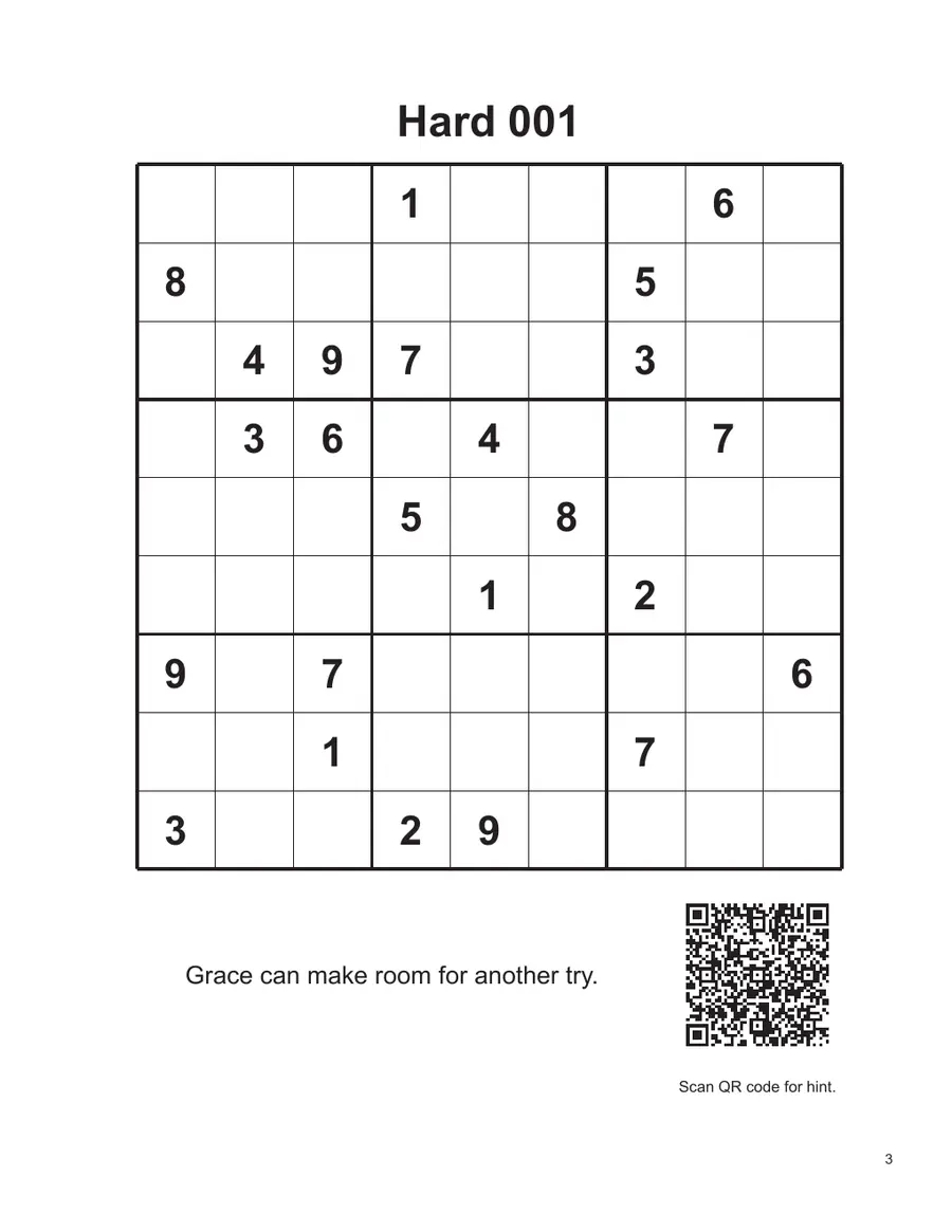 Sample page from Large Print Sudoku 365
