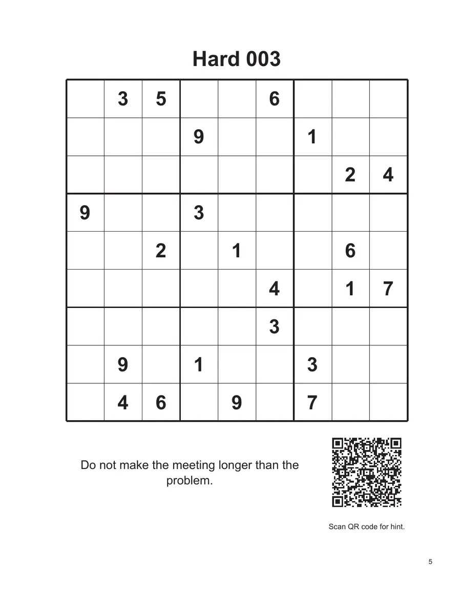 Hard 003 sample puzzle page