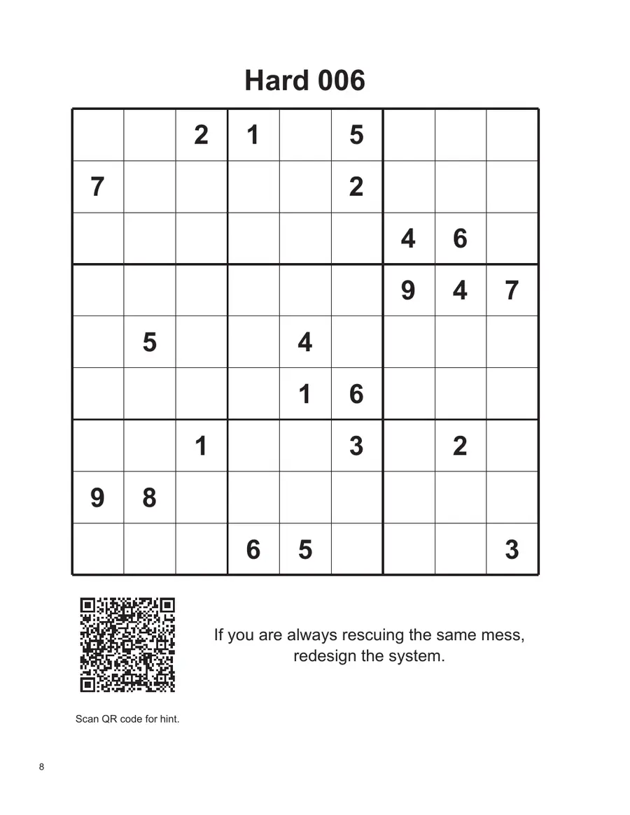 Hard 006 sample puzzle page